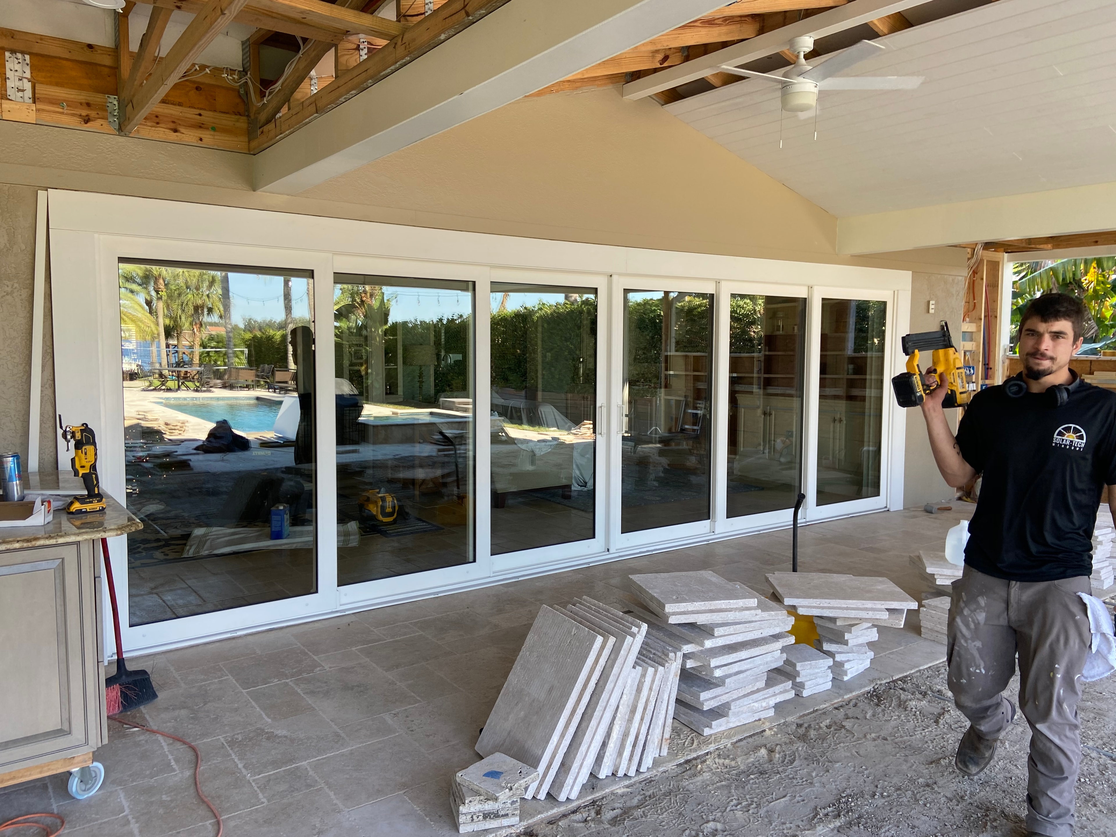 Solar-Tech crew window installation
